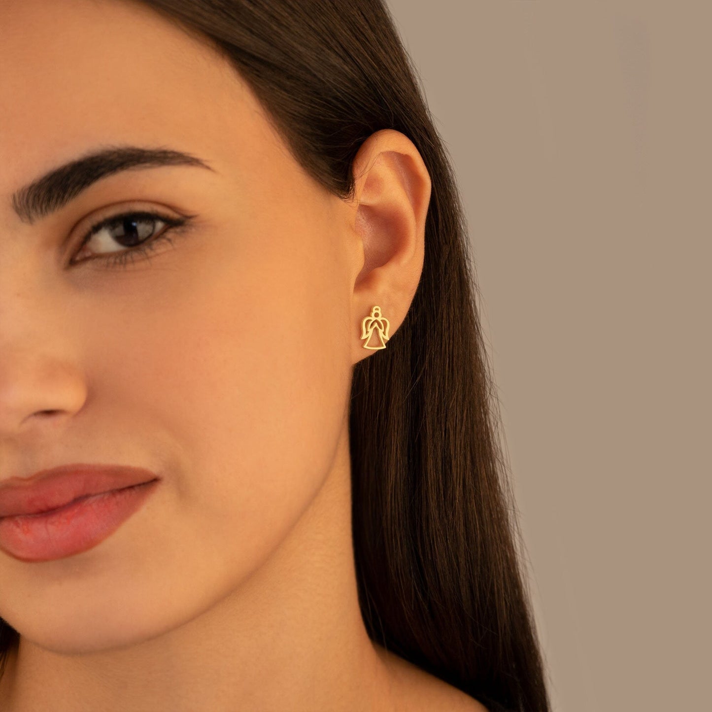 925 Sterling Silver Flying Guardian Angel Earrings