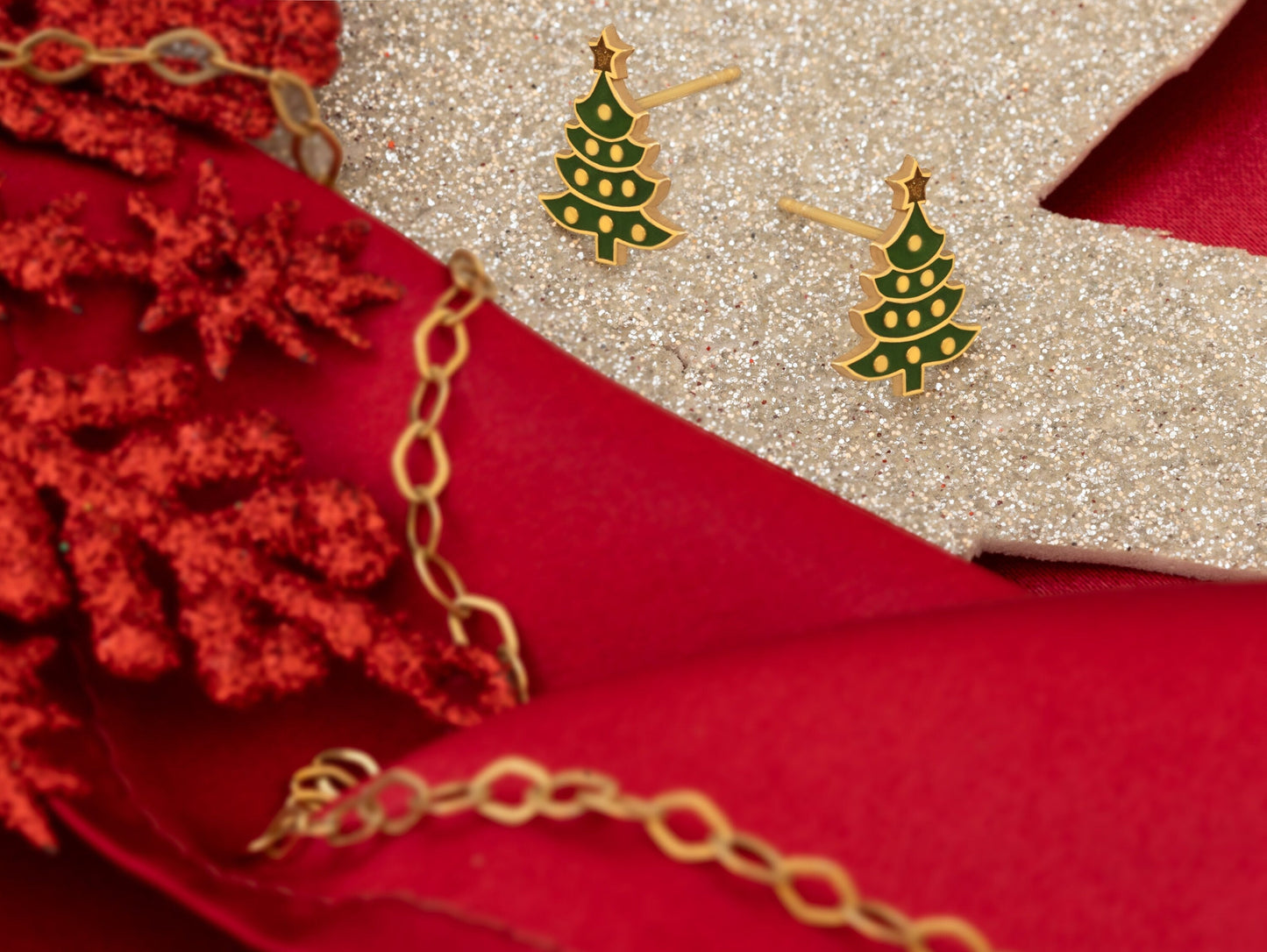 925 Sterling Silver Christmas Tree Earrings