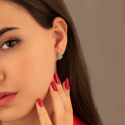 925 Sterling Silver Christmas Tree Earrings