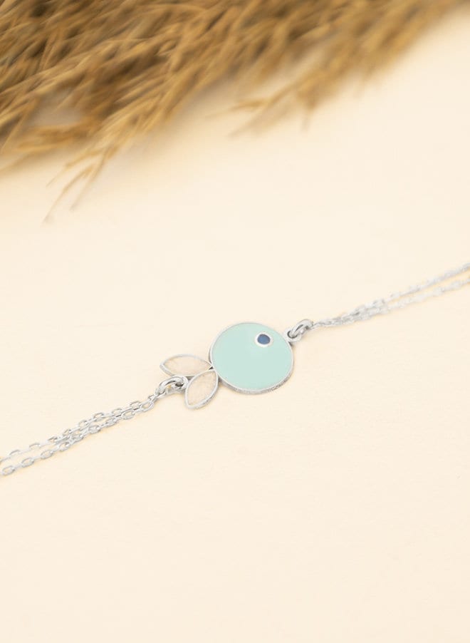 925 Sterling Silver Fish Enamel Anklet