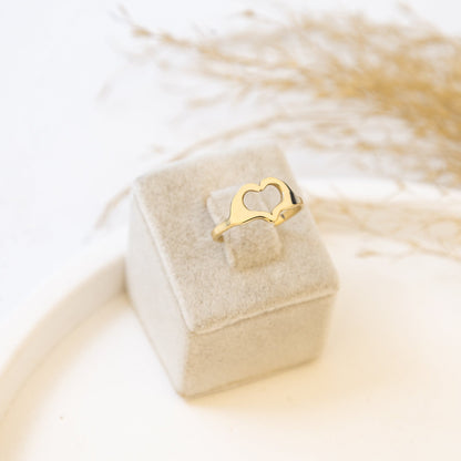 925 Sterling Silver Elegant Heart Ring