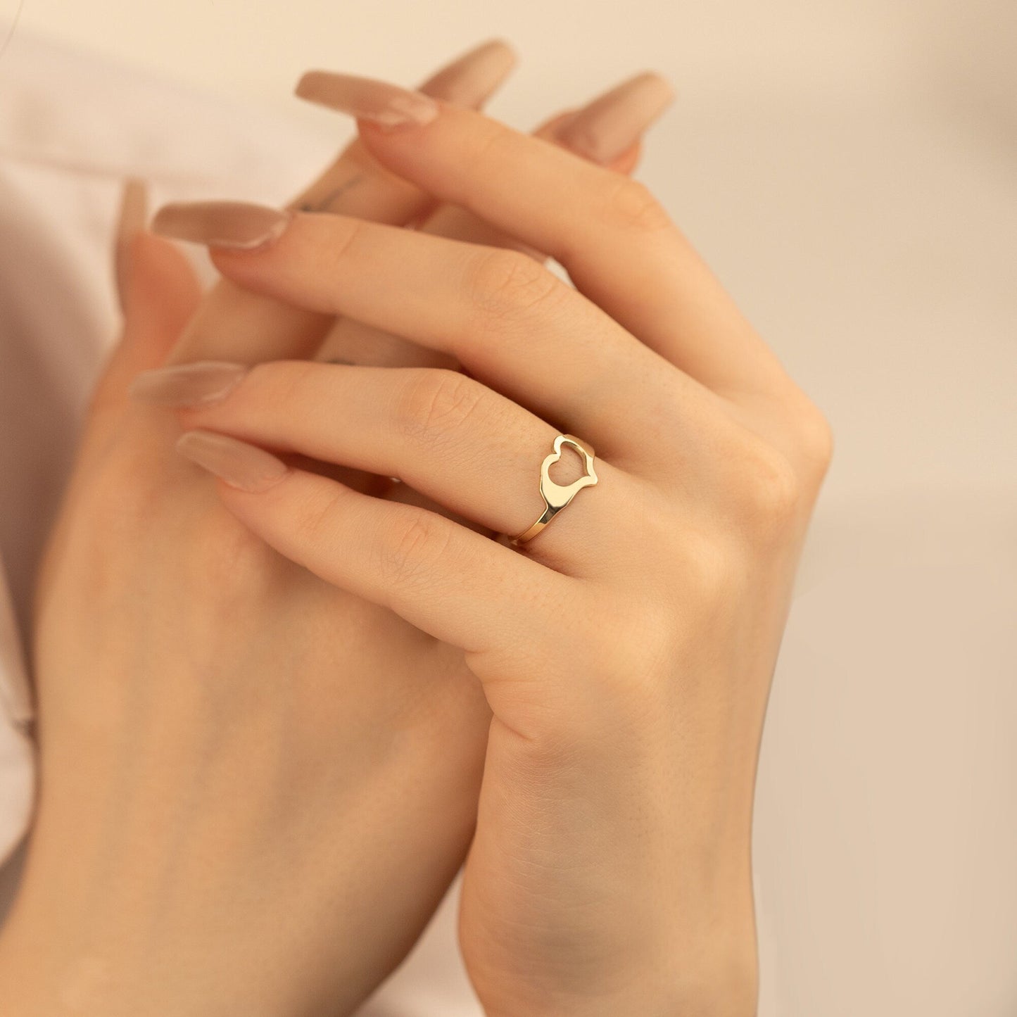 925 Sterling Silver Elegant Heart Ring