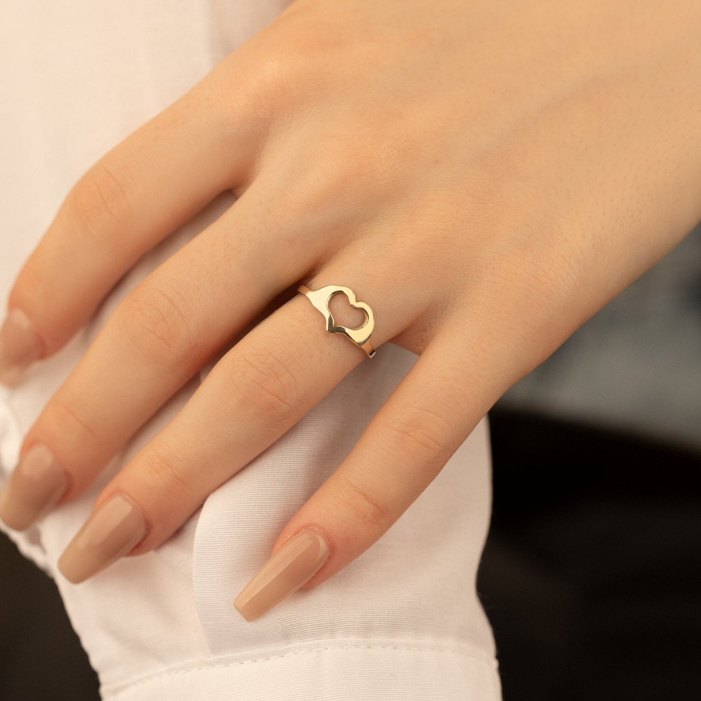 925 Sterling Silver Elegant Heart Ring