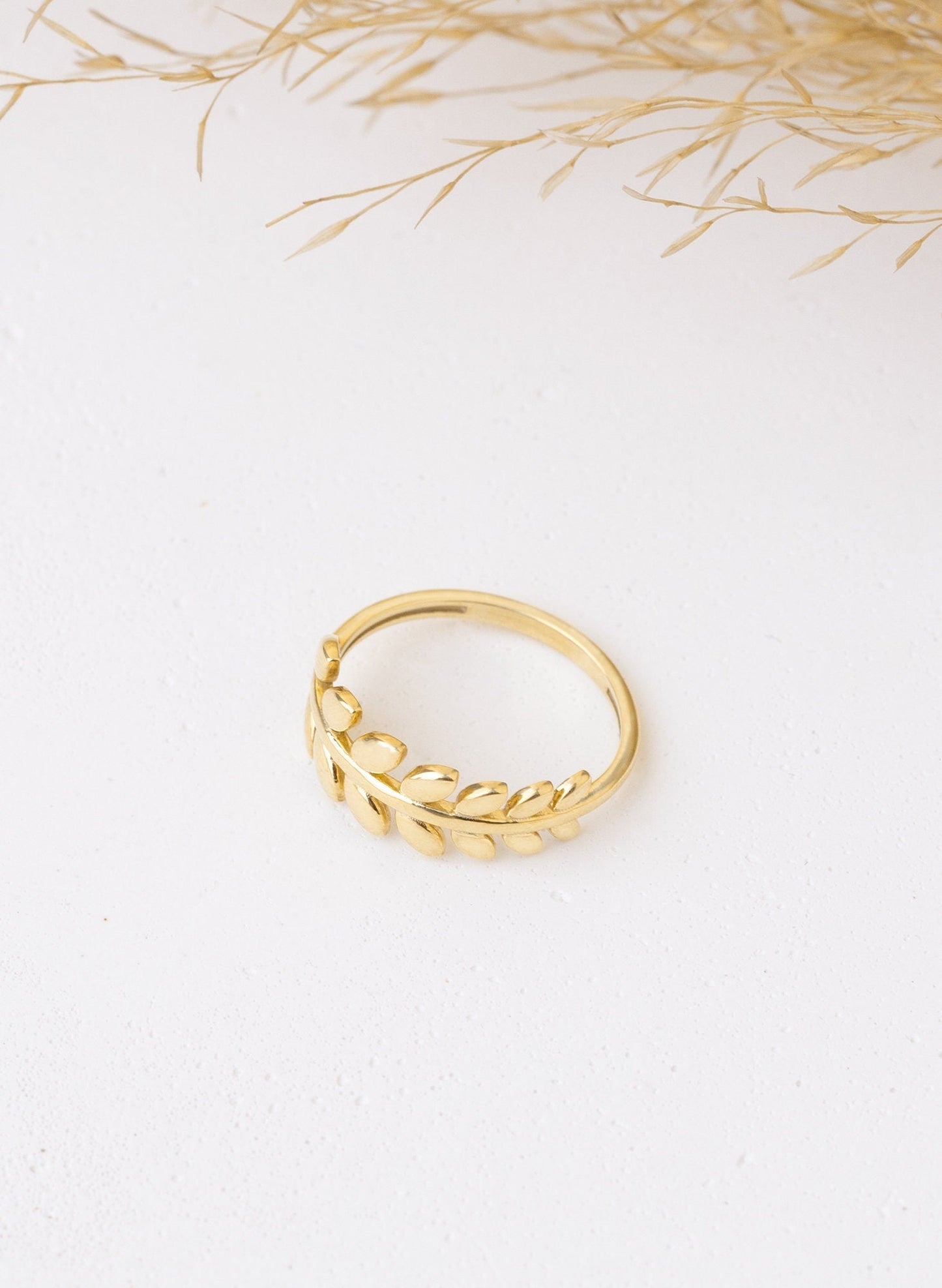 925 Sterling Silver Leaf Ring