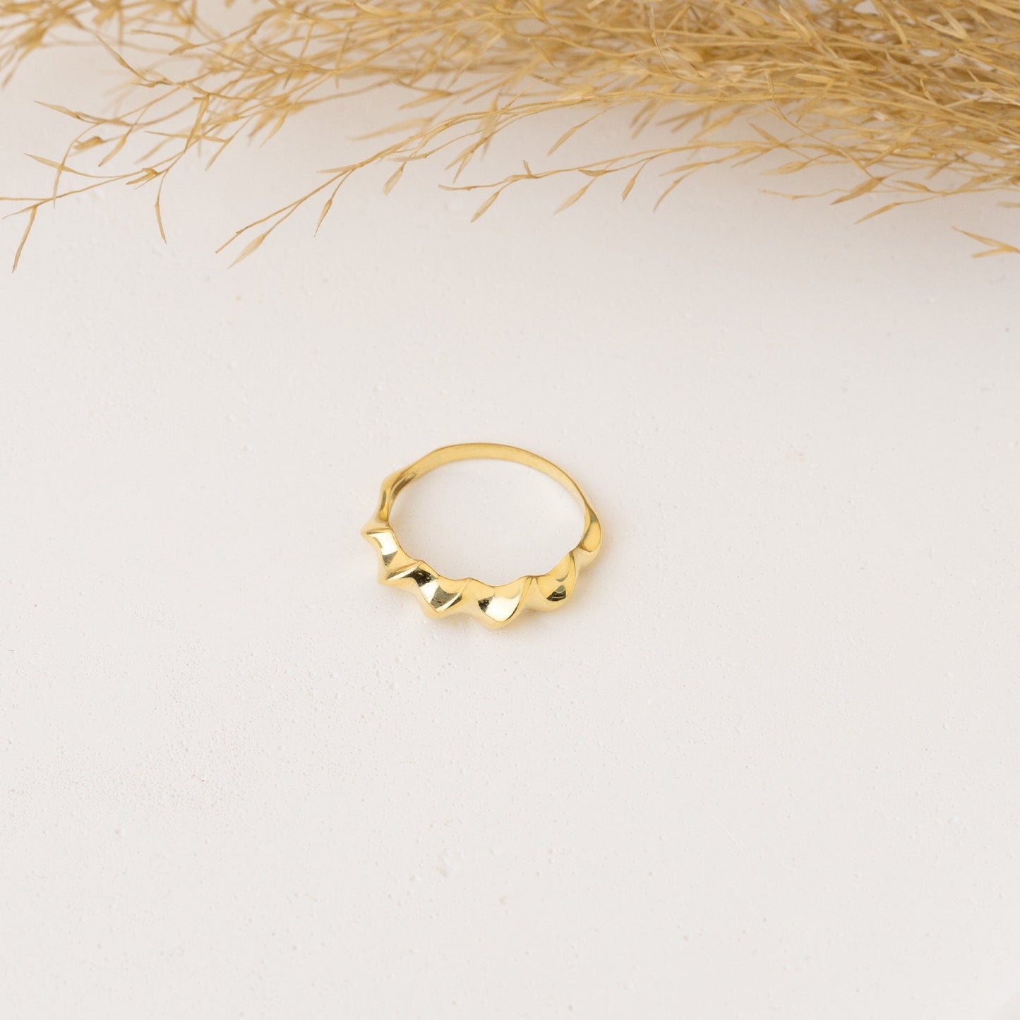 925 Ayar Gümüş Vintage Twisted Retro Stil Yüzük