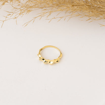 925 Ayar Gümüş Vintage Twisted Retro Stil Yüzük