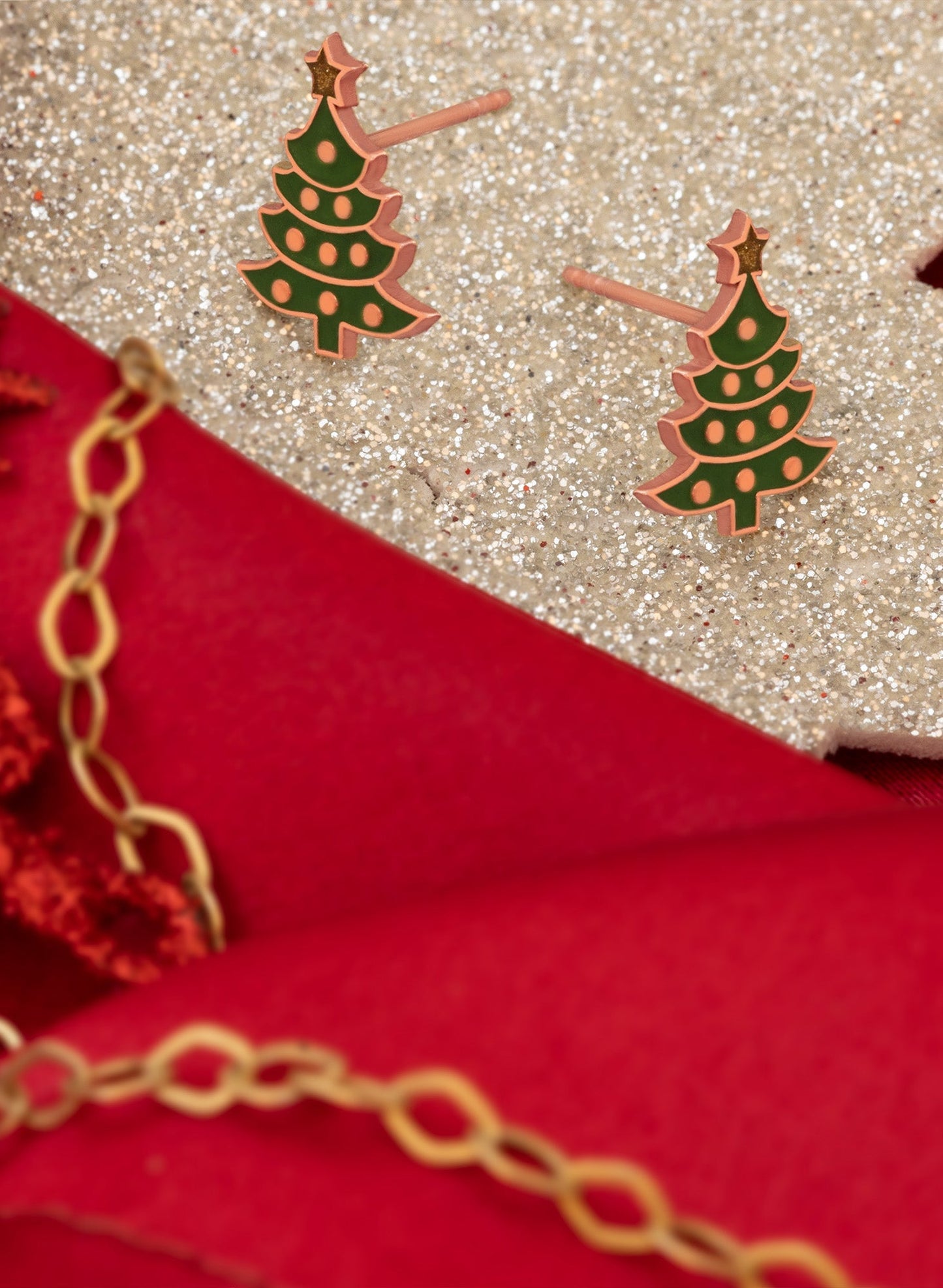 925 Sterling Silver Christmas Tree Earrings